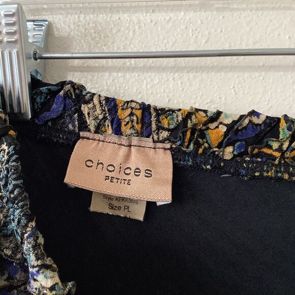 Choices Whimsigoth Boho Hippie Dark Paisley Ruffle Stretchy Midi Fairy Skirt PL - Picture 10 of 12